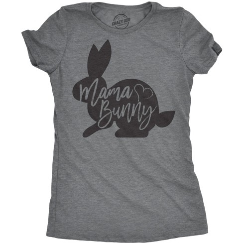 Womens Mama Bunny T Shirt Cute Adorable Holiday Gift Faith Tee For Ladies - Crazy Dog Women's T Shirt - image 1 of 4