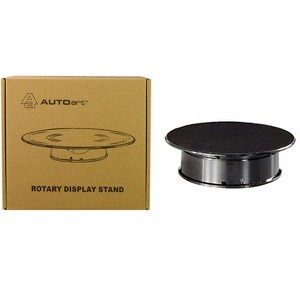 Rotary Display Turntable Stand Small 8 Inches with Black Top for 1/64, 1/43, 1/32, 1/24 Scale Models by Autoart - 1 of 3
