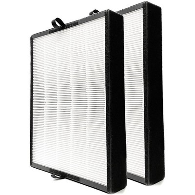 Nispira True HEPA Filter Replacement for Breathe 45i Smart Flex Air purifier. Compared to Part B4-Odor B4-Fresh FL40-Silver-Carbon, 2 Packs