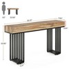 Resenkos Entryway Table, Console Sofa Table,55-inch Console Table, Modern Entryway Table with Metal Legs,Rustic - 4 of 4