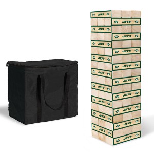 NFL New York Jets Giant Wooden Tumbling Tower - 1 of 4