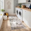 Area Rugs for Living Room Bedroom Modern Abstract Machine Washable Rug Soft Low Pile Non Slip Rug - 2 of 4