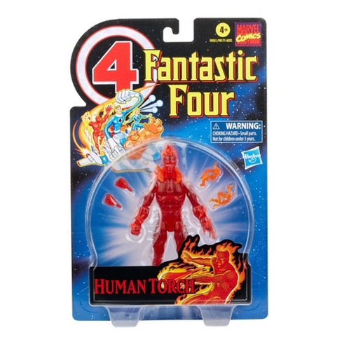 Hasbro Marvel Legends Series Retro 6in Fantastic Four The Human Torch Figure - image 1 of 4