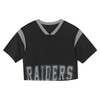 NFL Las Vegas Raiders Women's Short Sleeve Fashion Crop Jersey - 2 of 3