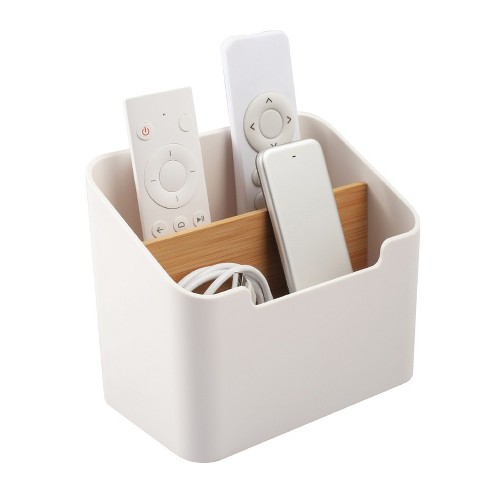 Desktop Storage Organizer Box Rattan Style Plastic Remote Control