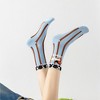 Anna-Kaci Women's 6pk Striped Ankle Socks - Cute Print Pattern Casual Socks for Daily Wear - 2 of 3