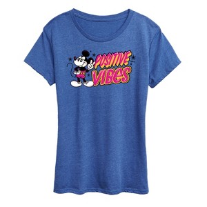 Women's - Disney - Positive Vibes Short Sleeve Graphic T-Shirt - 1 of 4
