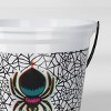 8" Glow in the Dark Spider Halloween Plastic Trick or Treat Pail White - Hyde and EEK! Boutique™ - 4 of 4