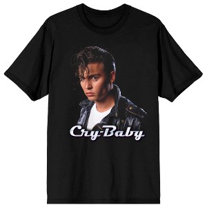 Cry-Baby (1990) Johnny Depp as Wade Walker Women's Black Short Sleeve Tee - 1 of 3