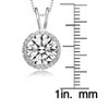 Guili Sterling Silver Round-cut Cubic Zirconia Necklace, a Sparkling, Elegant Design That Adds a Touch of Sophistication to Any Outfit - 4 of 4