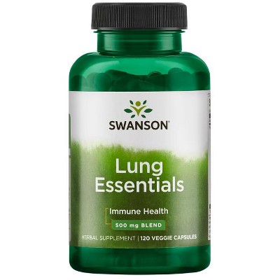 Swanson Herbal Supplements Lung Essentials 500 mg Veggie Capsule 120ct.