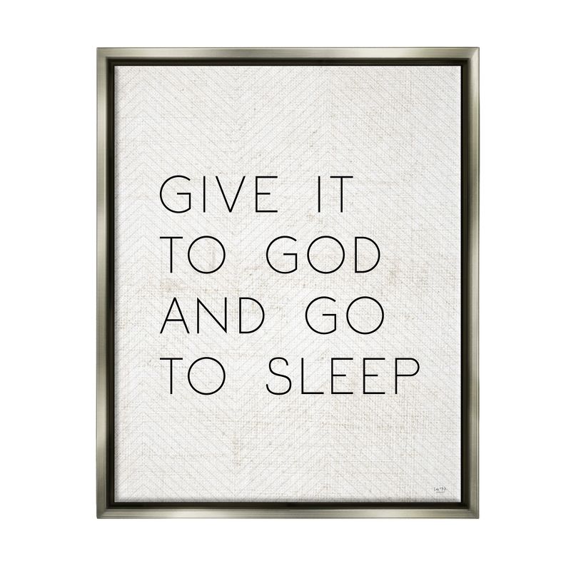 Stupell Industries Give it to God and Sleep Faith Based Bedroom Quote, 1 of 7