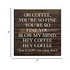 Slickblue Funny Coffee Quote Wood Sign – Rustic Wall Decor for Kitchen or Shelf – 7x7 Inches, 10 Color Options - 3 of 3