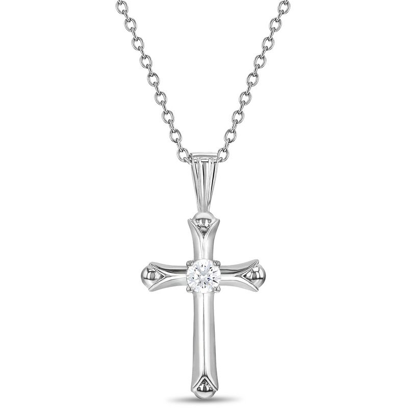 Girls' Gothic Style Cross Sterling Silver Necklace -  In Season Jewelry, 1 of 7