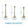 Park Designs Golden Candlesticks Set of 3 - 4 of 4