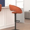 Flash Furniture Contemporary Vinyl Adjustable Height Barstool with Rounded Mid-Back - 4 of 4