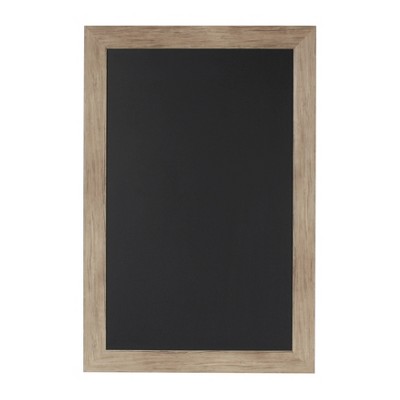 27" x 18" Beatrice Framed Magnetic Chalkboard Rustic Brown - DesignOvation