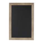27" x 18" Beatrice Framed Magnetic Chalkboard Rustic Brown - DesignOvation