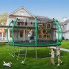 APRILSOUL 14FT Trampoline with Enclosure Recreational Trampolines with Ladder, ASTM Approval Outdoor Trampoline for Kids - 3 of 4