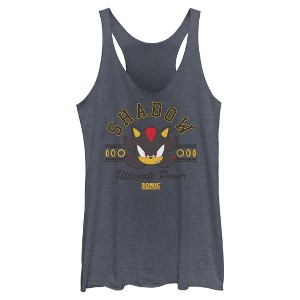 Womens Sonic the Hedgehog Shadow Ultimate Power Racerback Tank - 1 of 4