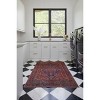 Rawlins Transitional Medallion Red/Tan/Blue Area Rug - 3 of 4
