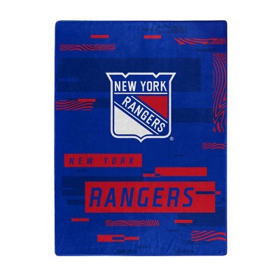 Nhl New York Rangers Digitized 60 X 80 Raschel Throw Blanket