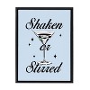 Kate & Laurel All Things Decor 18"x24" Shaken or Stirred Blue Framed Canvas by Alli Standefer Black - 2 of 4