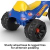 Fisher-Price Toddler Tricycle Hot Wheels Tough Trike, Toy Bike with Handlebar Grips & Storage for Outdoor Play Kids Ages 2+ Years - 4 of 4