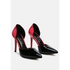 Candy Cane Patent Faux Leather High Heel Pumps Women - 2 of 4