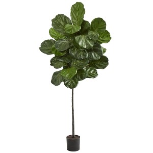 Nearly Natural 5.5-ft Fiddle Leaf Artificial Tree - 1 of 3