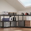 VEVOR Storage Shelves, 2500 lbs, 5 Tier Heavy Duty Garage Shelving, 18" D x 48" W x 72" H Adjustable Metal Shelves, Black - 2 of 4