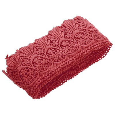 Unique Bargains Cotton Vintage Hollow Lace Decorative Ribbon Trim 4.8 Yards x 3 Inch
