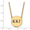 Black Bow Jewelry 14k Yellow Gold Plated Sterling Silver Kappa Kappa Gamma Greek Life Necklace 18 Inch - 2 of 4