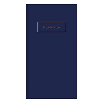 Undated Pocket Planner 3.5" x 6.5" Monthly Classic Navy - TF Publishing