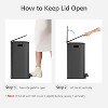 Pedal Trash Bin with,16 Gallon Automatic Garbage Can, Kitchen Trash Can, 60 Liter Touch Free High-Capacity Brushed Stainless Steel Waste Bin - 3 of 4