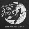 Womens Funny T Shirts Moonlit Rides Flight School Sarcastic Halloween Witch Graphic Novelty Tee For Ladies - Crazy Dog Women's T Shirt - 2 of 4