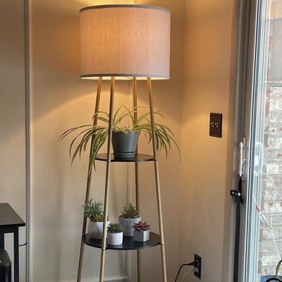 Target standing deals lamp with shelves