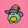 Dalix Sorcerer Frog Embroidered Cotton Relaxed Short Sleeve Tee T Shirt Womens - 4 of 4