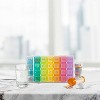 Weekly Pill Organizer - Pack of 2 - 4 Compartment Am/Pm Pill Box, 7 Day Large Travel Medication Dispenser Case for Vitamins, Supplements and Medicine - 2 of 4