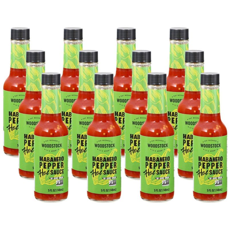 Woodstock Habanero Pepper Hot Sauce - Case of 12/5 oz, 1 of 6