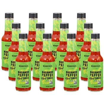 Woodstock Habanero Pepper Hot Sauce - Case of 12/5 oz
