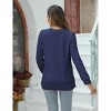 Maternity Tops Sweatshirt Button-Slit Faux Sweater - 3 of 4