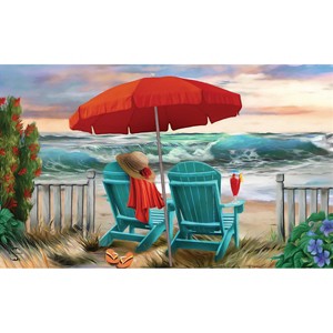 Briarwood Lane Doormat 30x18 Indoor Outdoor Beach Life Summer For Summer Doormat - 1 of 4