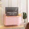 Dresser with LED Light for Bedroom 6 Drawer Dressers with Charging Station Chests of Drawers - 3 of 4