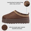 Alpine Swiss Emily Womens Platform Slippers Faux Fur Warm Slip On Clog Shoes Short Ankle Boots - 2 of 4