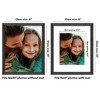 Americanflat 16x20 Picture Frame with Polished Plexiglass, Use as 11x14 Frame with Mat or 16x20 Frame Without Mat, Hudson Collection, Black - 2 of 4