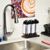 Stockroom Plus Bar Wine Glass Washer for Sink - 3 Head Bottle Brush Cleaner with Suction Base for Kitchen - 4 of 4