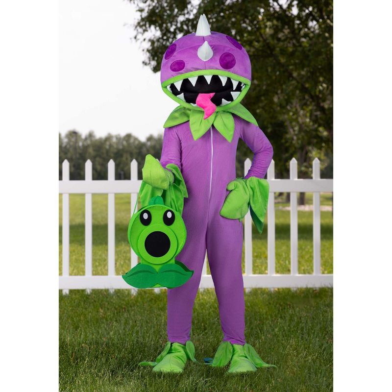 HalloweenCostumes.com Plants vs Zombies Chomper Kid's Costume., 3 of 5