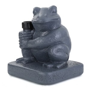 Maggift Animal Umbrella Base, Frog Design Umbrella Base with Adapter, Cute Design, Suitable for Patio, Yard, Poolside, Gray, 14"*13"*15.5" - 1 of 4