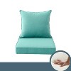 ARTPLAN Indoor/Outdoor All Weather Chair Cushions Set Deep Seat Back Pillows Outdoor Cushions for Patio Furniture - 3 of 4